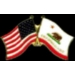 CALIFORNIA PIN STATE FLAG USA FRIENDSHIP FLAGS PIN